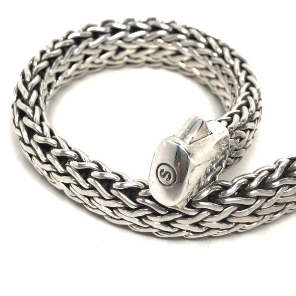 John Hardy 11mm Diamond Clasp Classic Chain Bracelet .925 - Picture 8 of 9